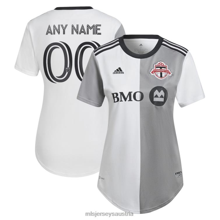Frauen Toronto FC Adidas White 2022 Community Kit Replica Custom Jersey Jersey MLS Jerseys TT4B1009