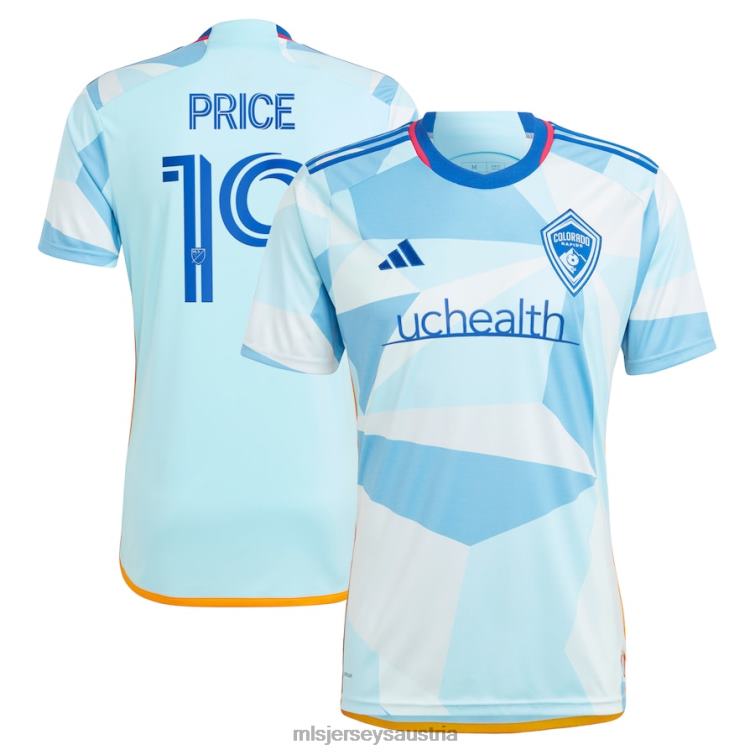 Männer Colorado Rapids Jack Price adidas hellblaues 2023 New Day Kit Replika-Trikot Jersey MLS Jerseys TT4B720